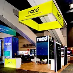 Trade show booth having LED Walls