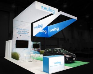 Creating a clear and minimal trade show booth theme for better visitor focus