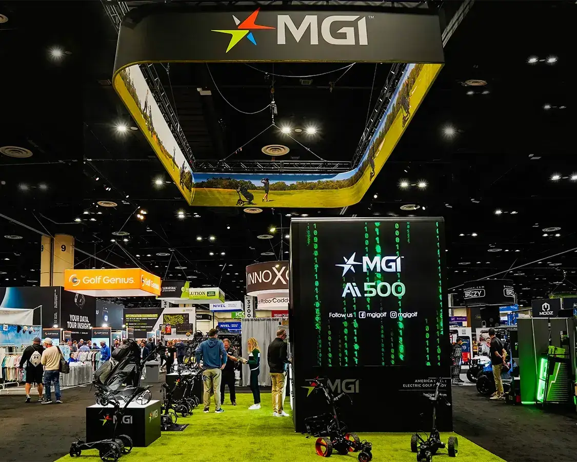MGI 20×30 Trade Show Booth AT PGA Show 2025, Orlando, FL MGI 20×30 Trade Show Booth AT PGA Show 2025, Orlando, FL
