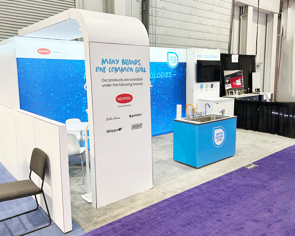 10×20 Exhibit Booth Displays for Hihippo at KBIS Show, Designed and Built by Exponents in Las Vegas 10×20 Exhibit Booth Displays for Hihippo at KBIS Show, Designed and Built by Exponents in Las Vegas