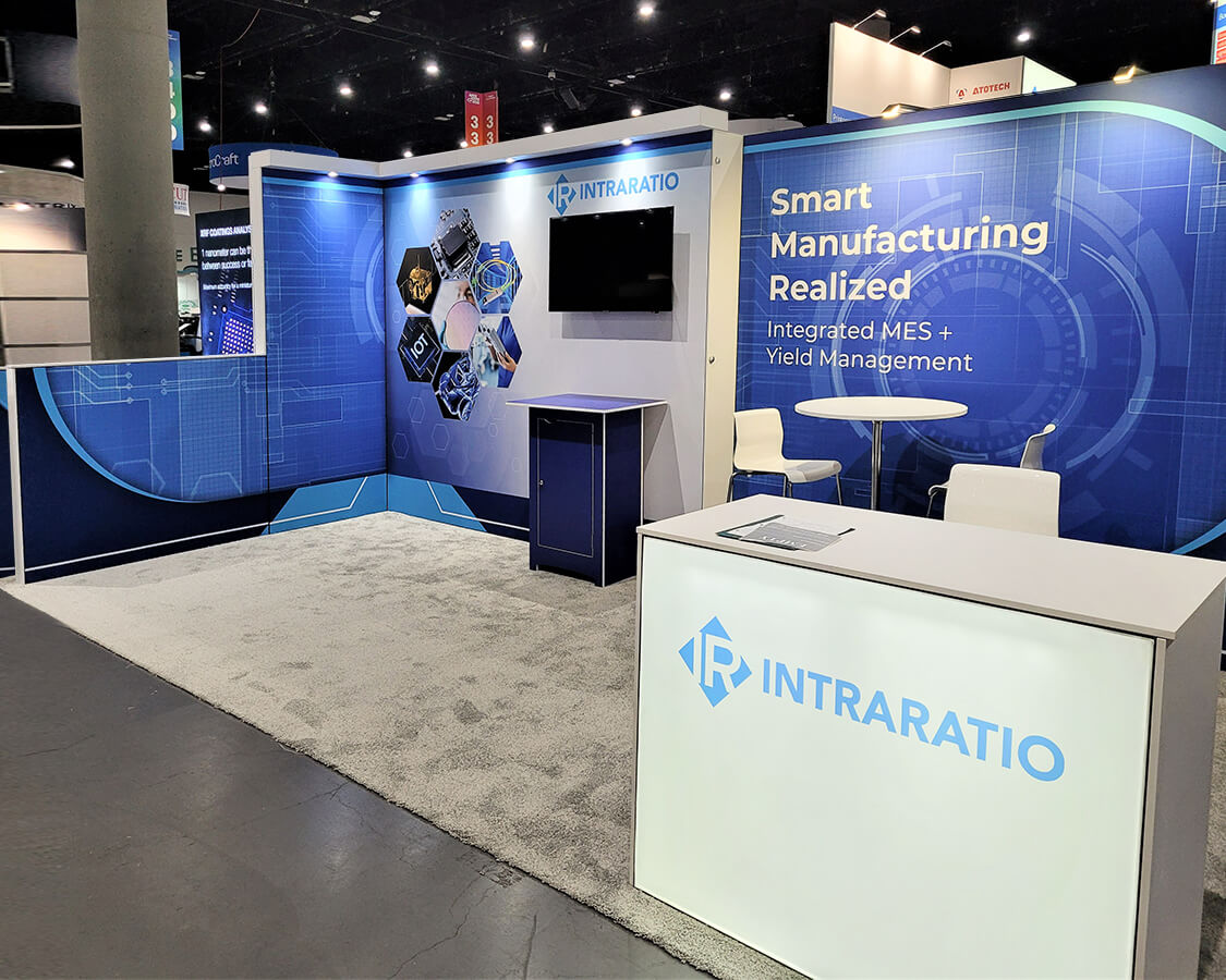 10'x20' Trade Show Display for Intraratio at Apex, Designed and Built by Exponents in San Diego