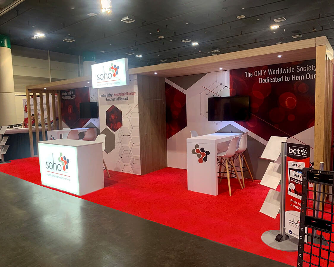 10×30 Trade Show Booth Rental for Soho Society at ASH, Designed and Built by Exponents in New Orleans