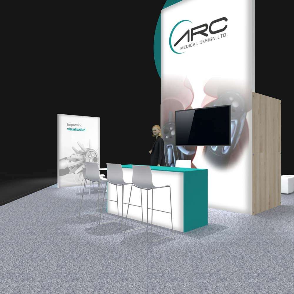 Sitting Area – RLU3030 71: Interactive 30x30 Trade Show Exhibit Design