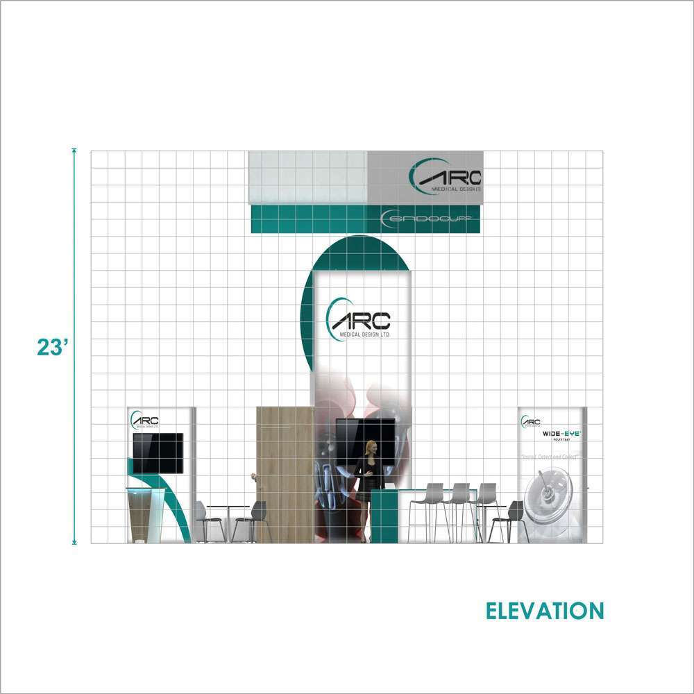 Elevation – RLU3030 71: Stylish 30x30 Booth Designs for Visual Brand Presence