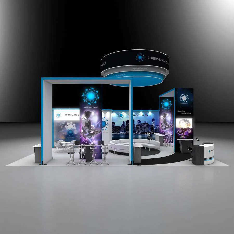 30x40 Tradeshow Booth Rental | RLU3040 02