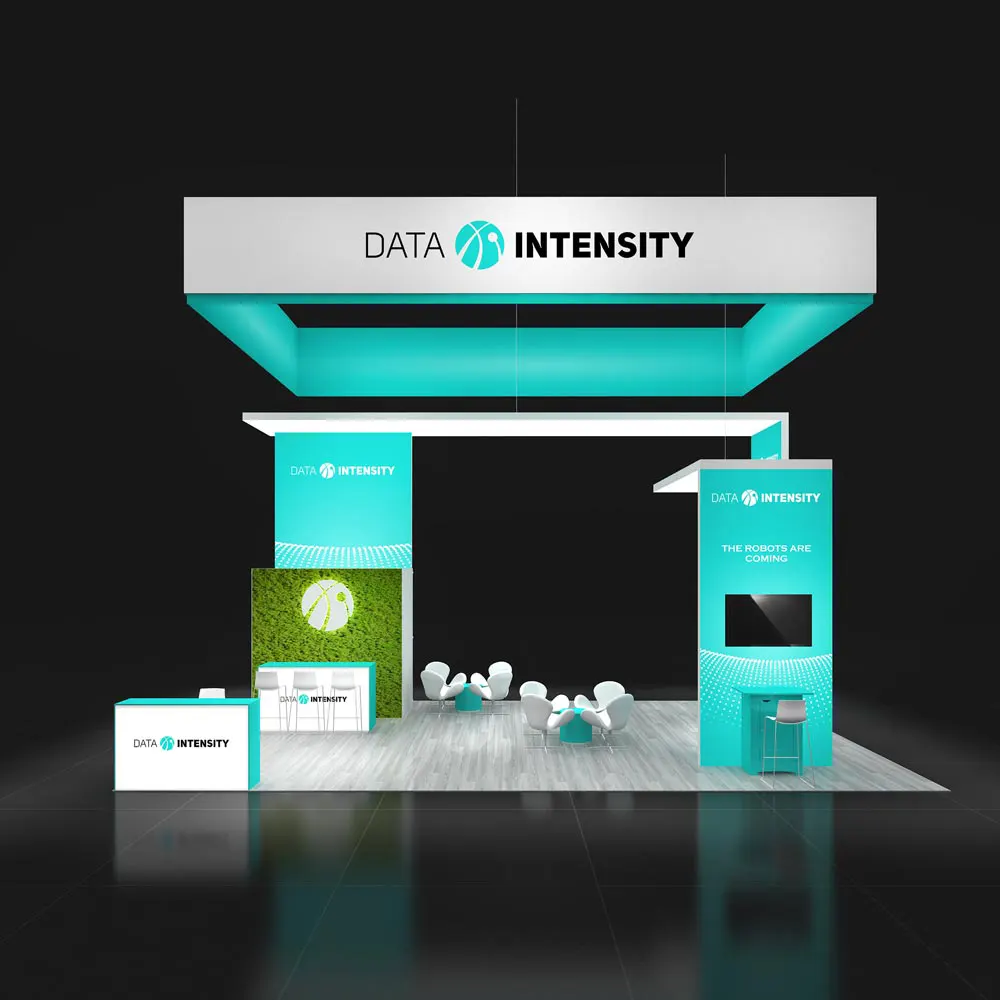 Front View – RLU2030 153: 20x30 Trade Show Booth