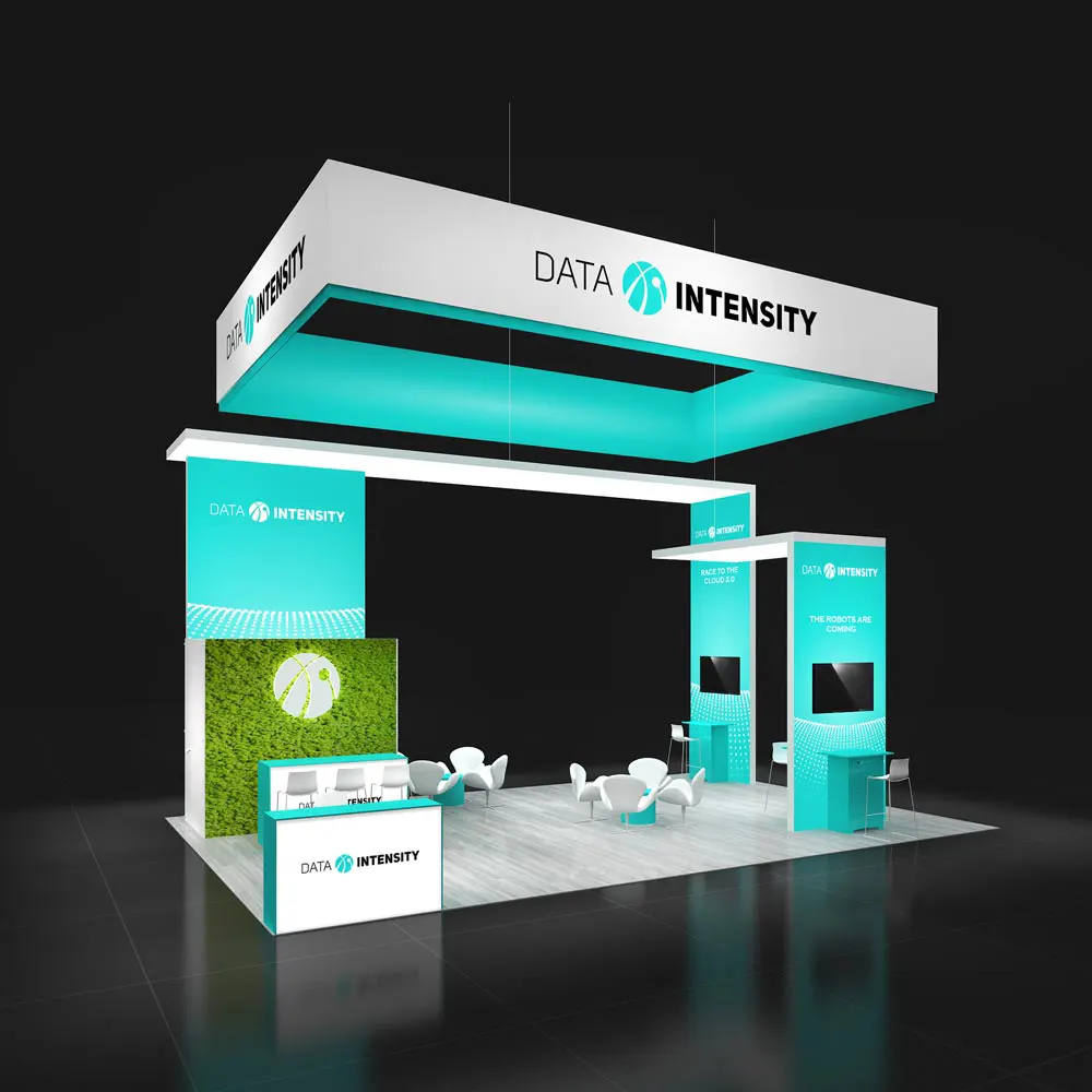 Side View – RLU2030 153: 20x30 Trade Show Exhibit Rental