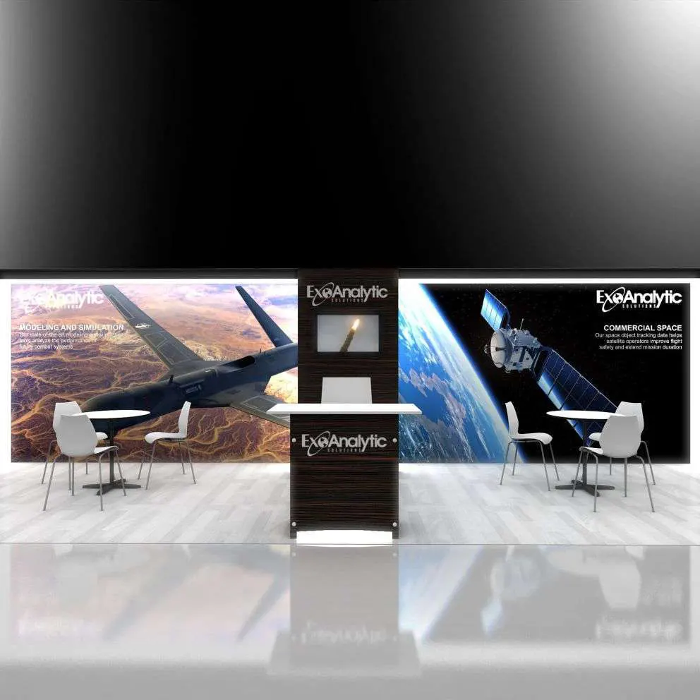 Front View 2 - RLU1030 07: Interactive 10x30 Trade Show Exhibit Design