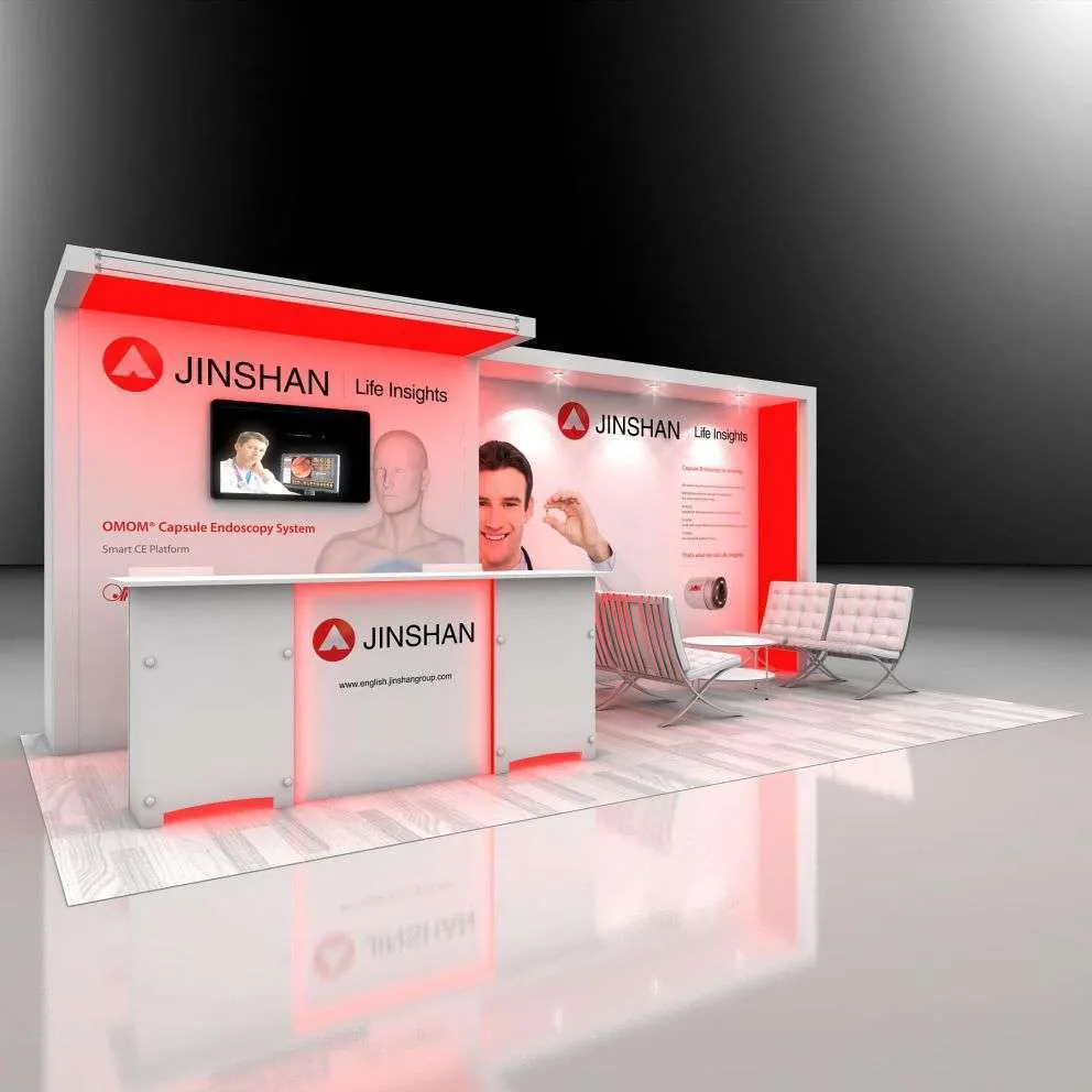 Right Side Perspective View - RH1020 04: Bank on Exponents for state-of-the-art 10x20 booth rentals