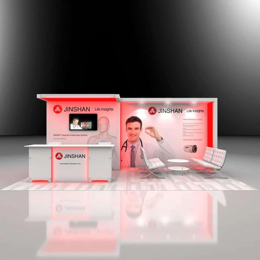 Front View - RH1020 04: Grab maximum attention with award-winning 10x20 booth rentals