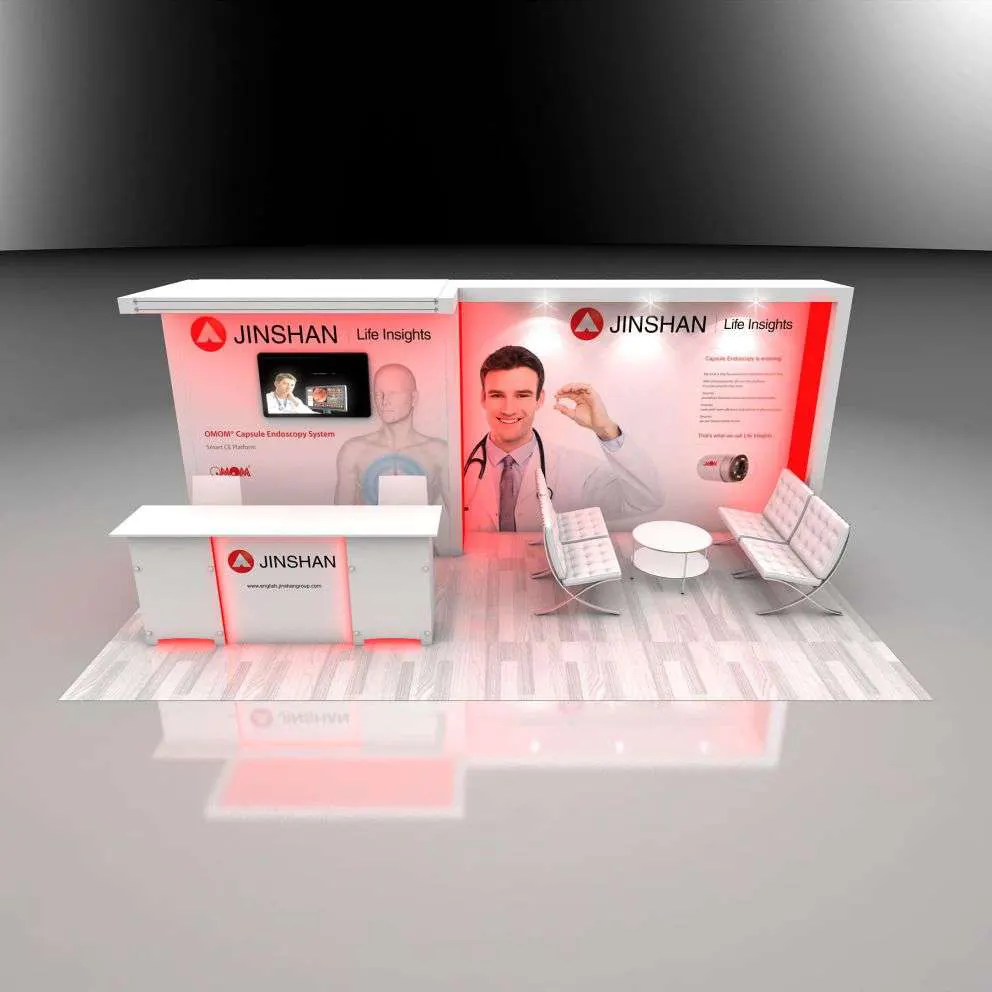 Arial View - RH1020 04: Innovative and purpose-driven 10x20 trade show booth rentals