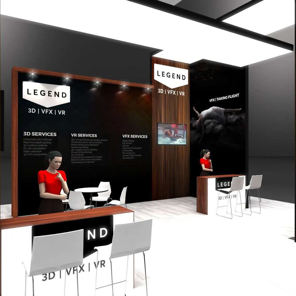 Sitting Area – RLU3030 48: Interactive 30x30 Trade Show Exhibit Design