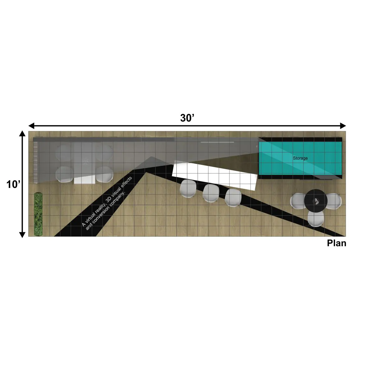 Plan - RLU1030 27: Dynamic 10x30 Trade Show Exhibit Design for Maximum Impact