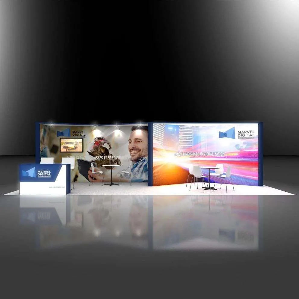 Front View - RLU1030 16: Smart 10x30 Exhibit Booth for Exhibitors Front View - RLU1030 16: Smart 10x30 Exhibit Booth for Exhibitors