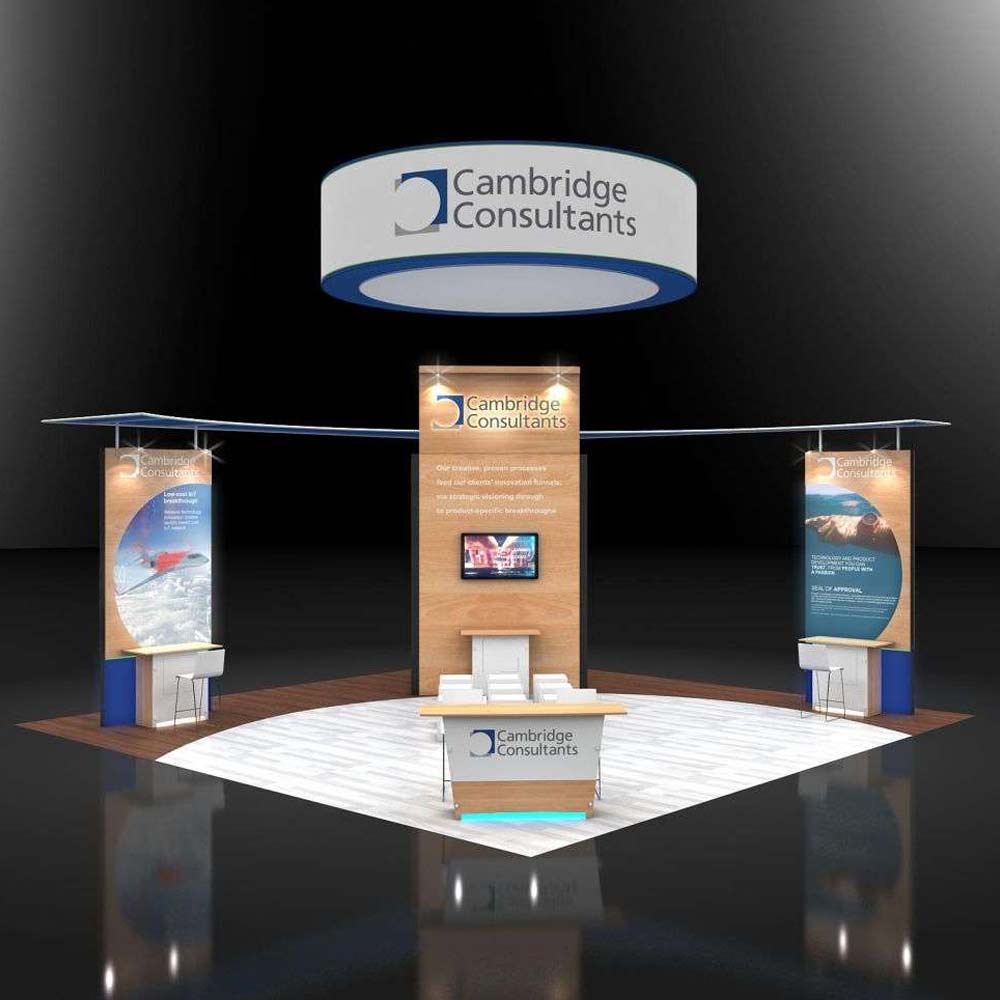 30x30 Trade Show Booth Design - PLU3030 52 | Exponents