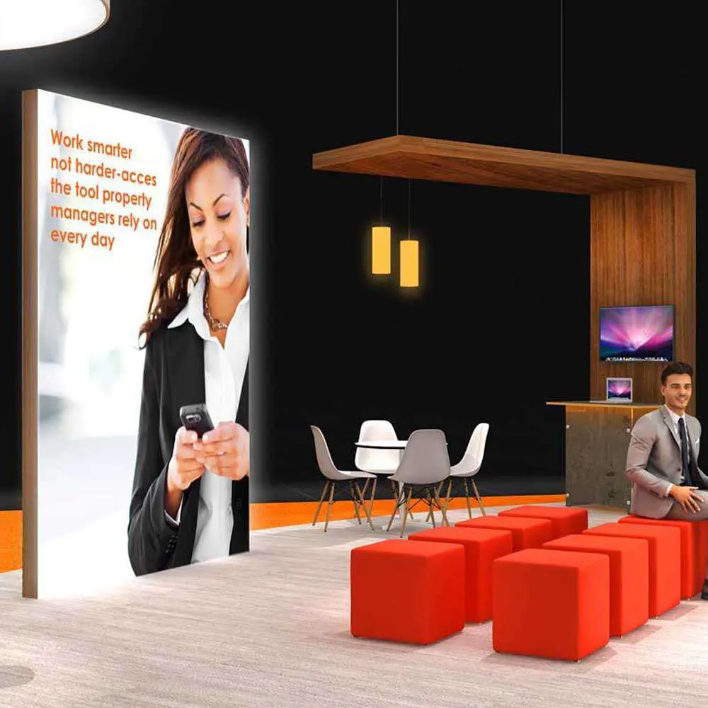 Sitting Area – RLU3030 63: Interactive 30x30 Trade Show Exhibit Design