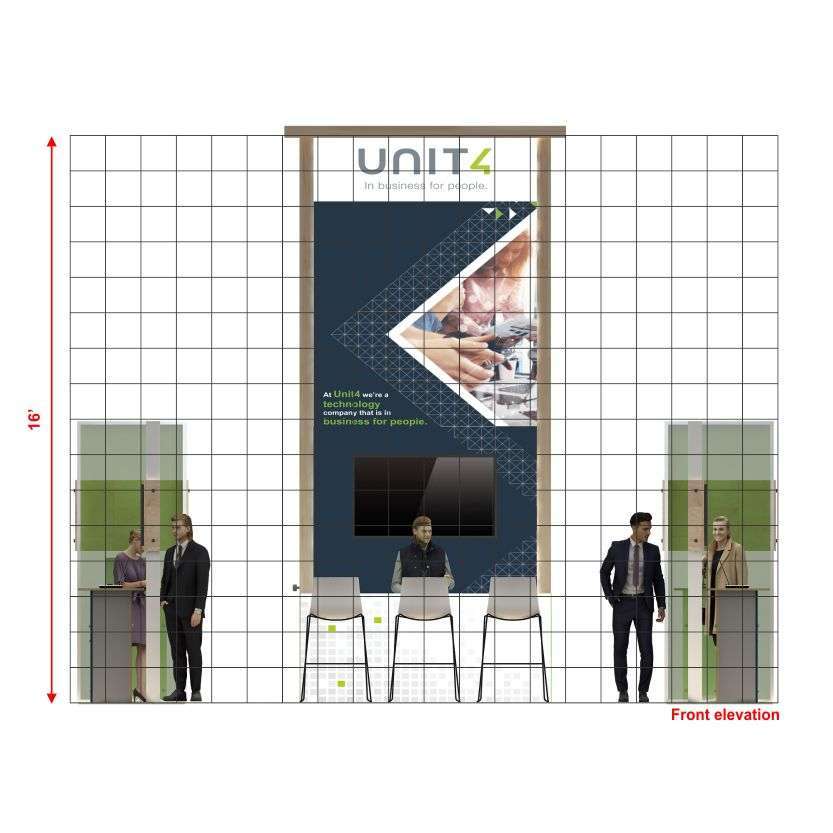 Elevation - RL2020 23: Interactive 20x20 Trade Show Exhibit Design Elevation - RL2020 23: Interactive 20x20 Trade Show Exhibit Design