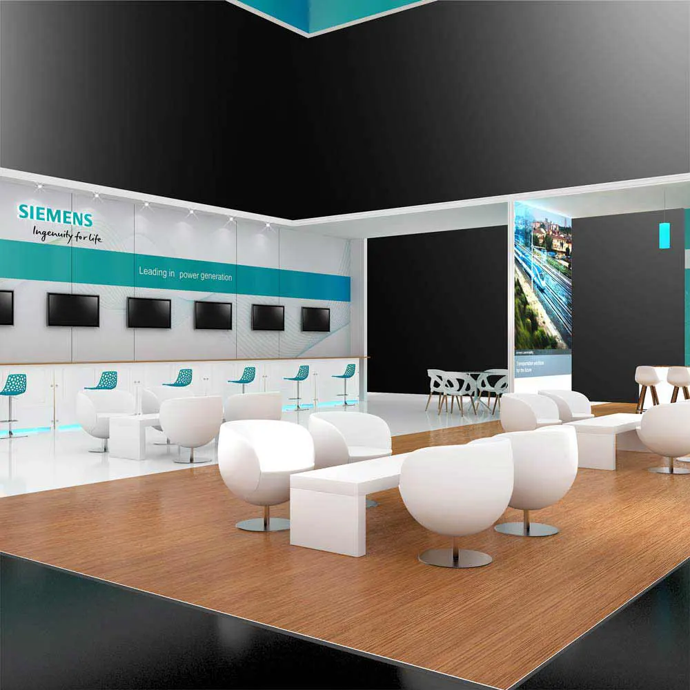 Sitting Area – RLU5050 12: Interactive 50x50 Trade Show Exhibit Design