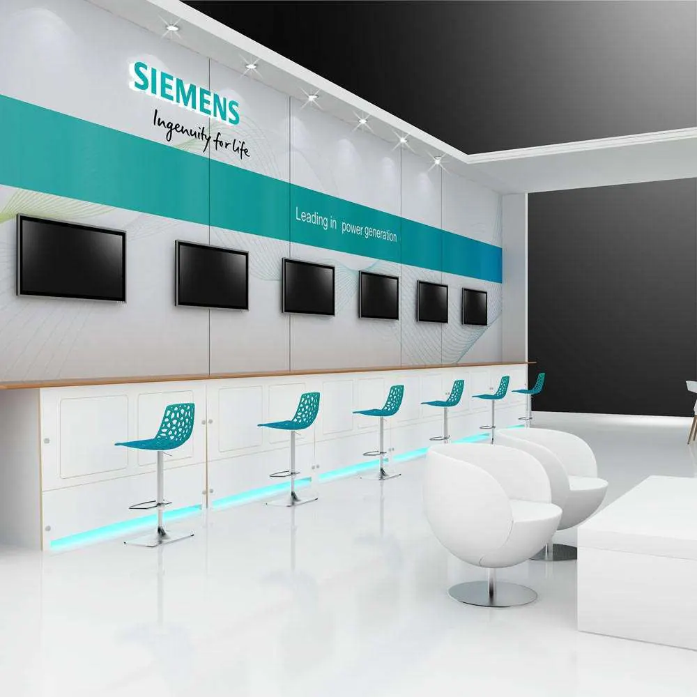Demo Area – RLU5050 12: Futuristic 50x50 Rental Exhibits for Bold Brand Statement