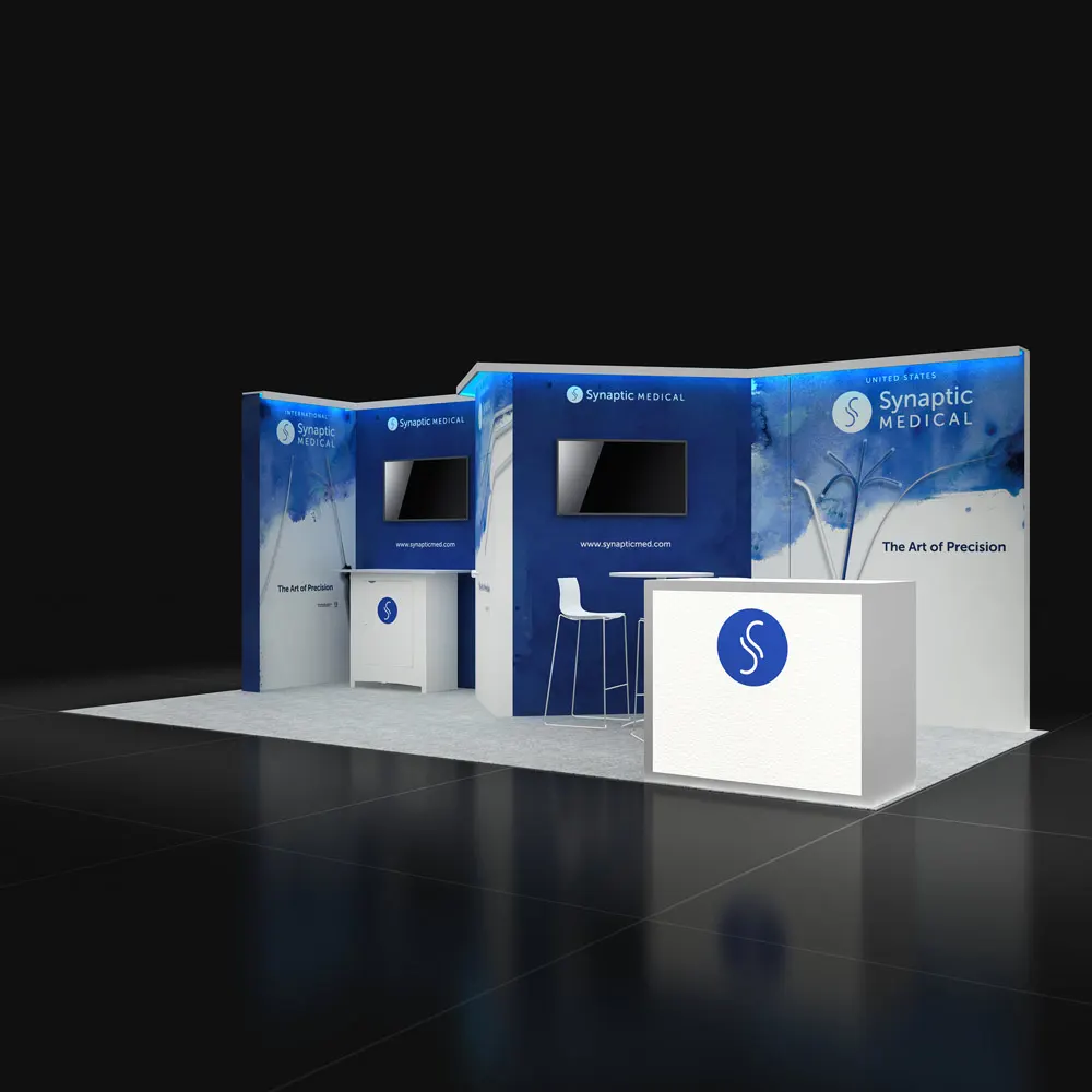 Left Side Perspective View - RLU1020 39: Attract attendees with extraordinary 10x20 rental booth