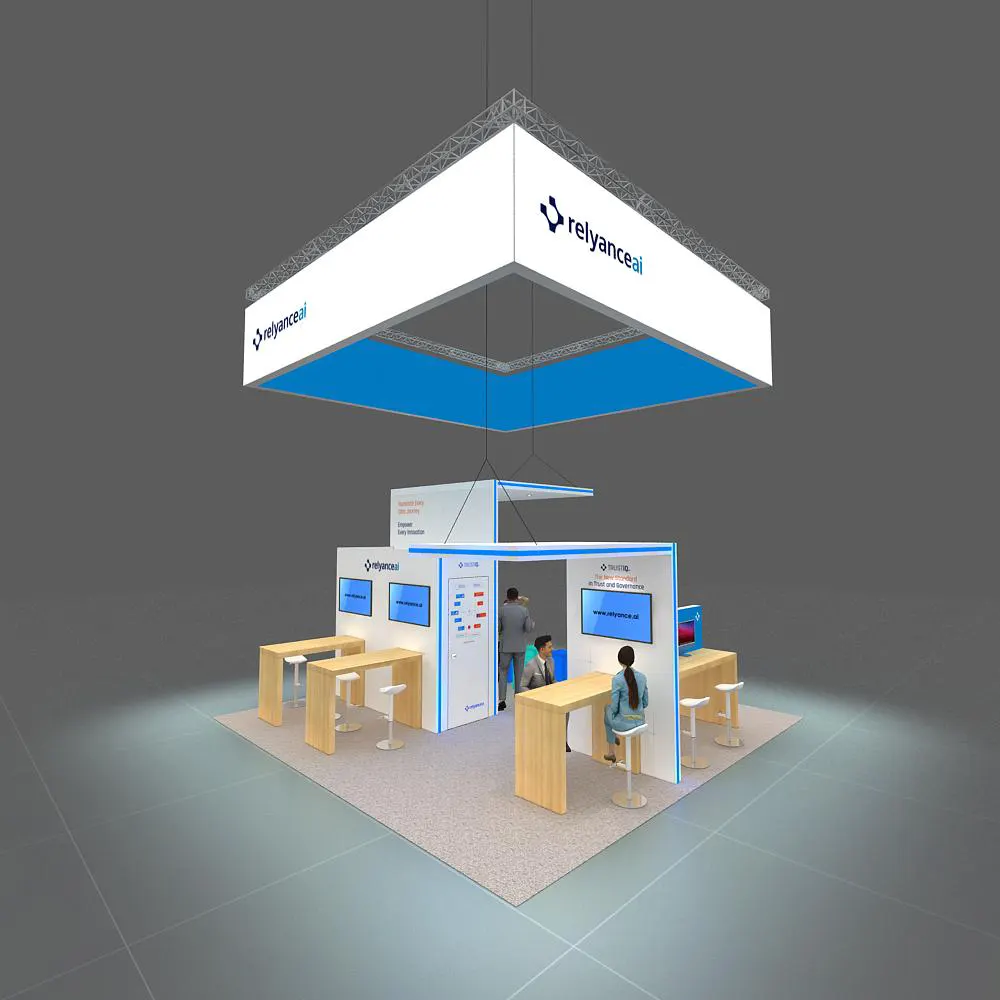 Side View - 20x20 Rental Booth Design - YRLU2020 15