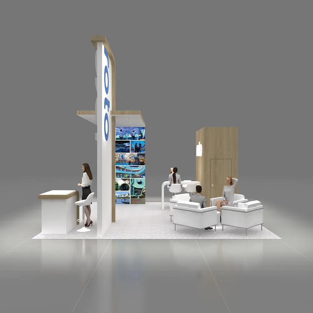 Side View - 20x20 Booth Rental Design - YRLE2020 14 Side View - 20x20 Booth Rental Design - YRLE2020 14