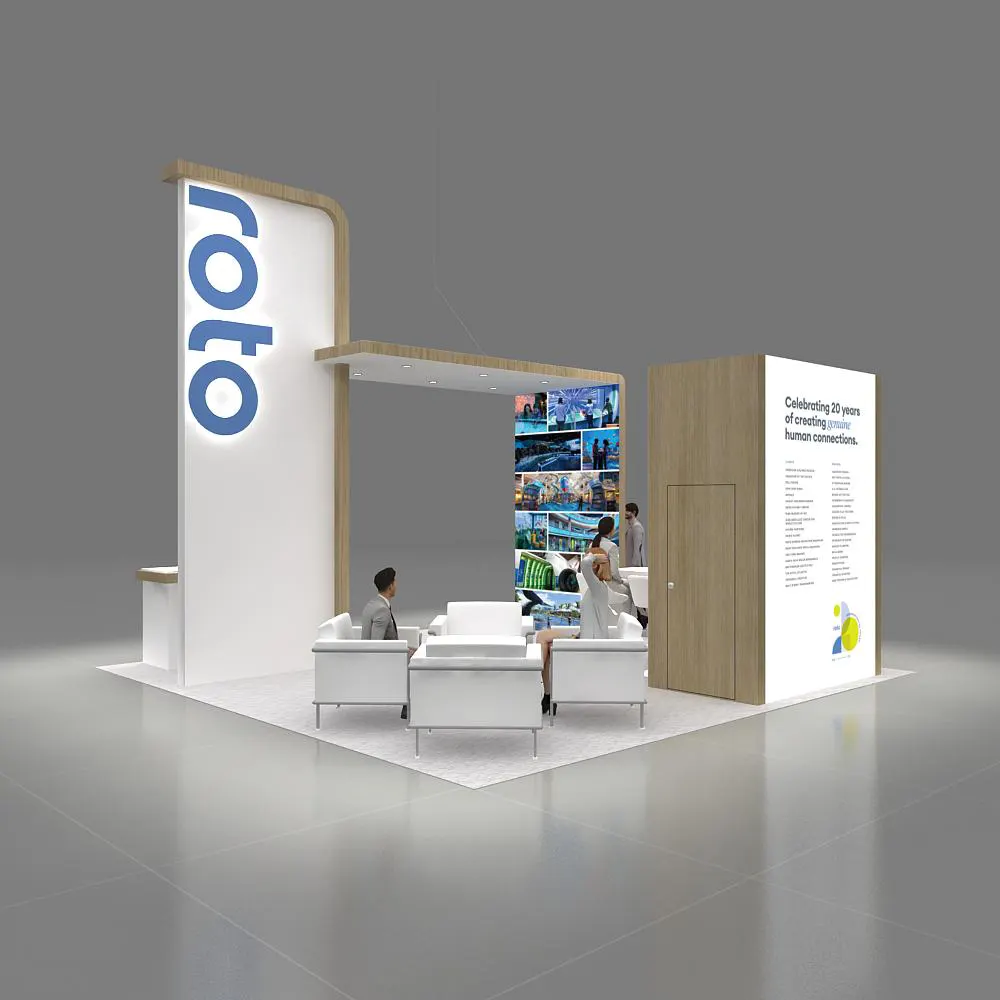 Back Side View - 20x20 Booth Design - YRLE2020 14 Back Side View - 20x20 Booth Design - YRLE2020 14