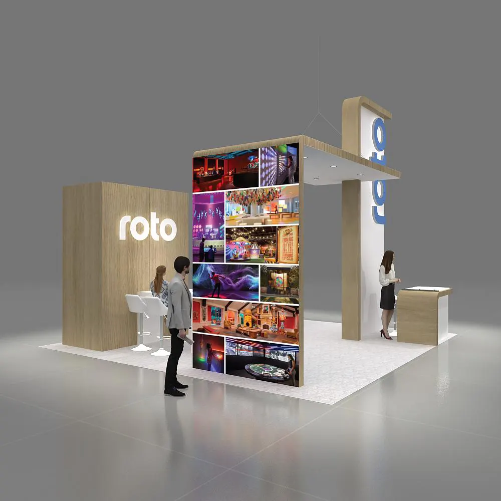 Back Side View - 20x20 Booth Design - YRLE2020 14 Back Side View - 20x20 Booth Design - YRLE2020 14