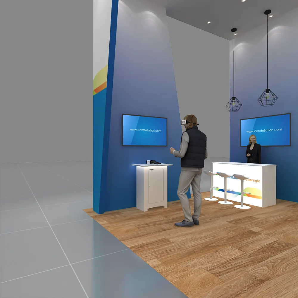 Close View - 2 - 20x20 Booth Rental Design - YRLU2020 119