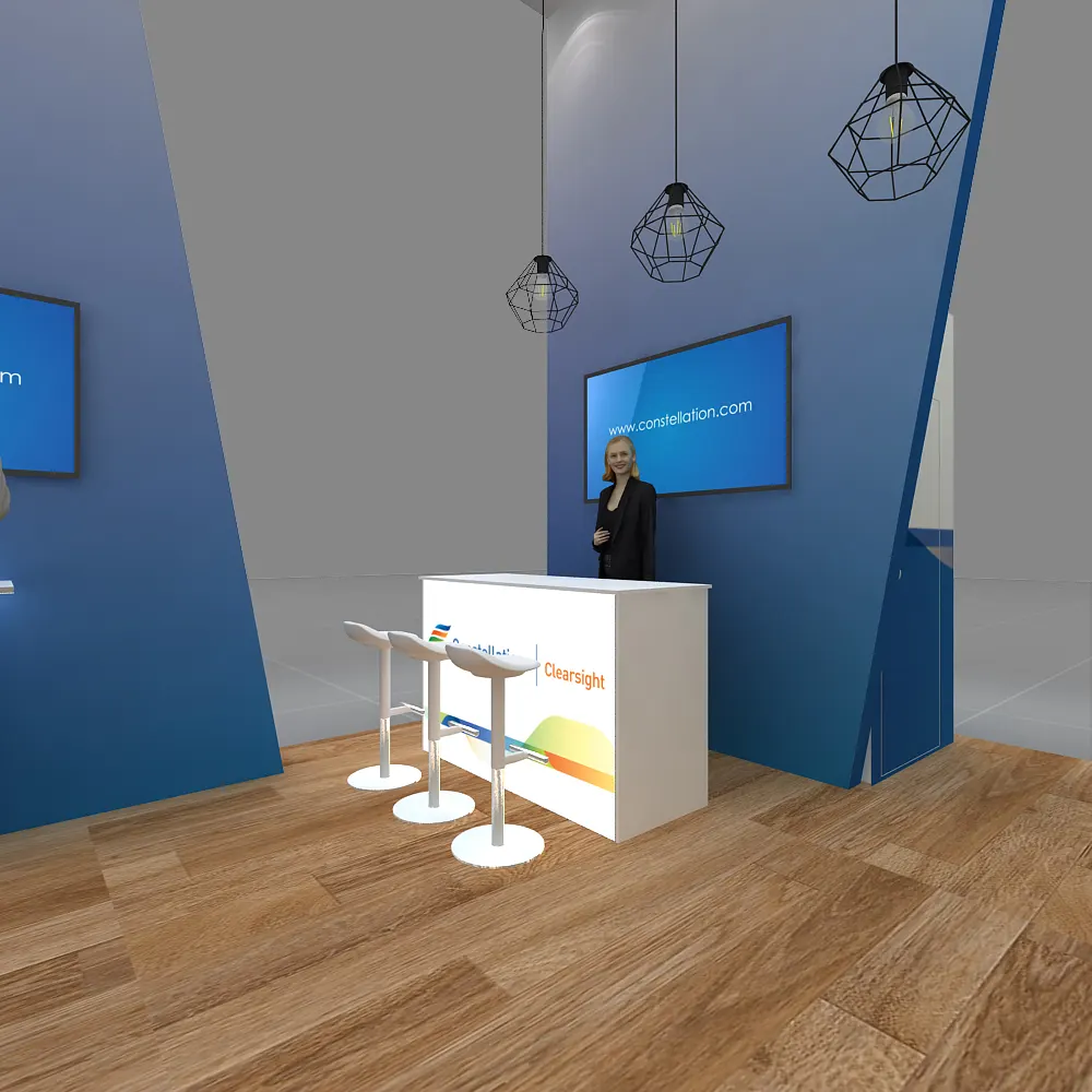 Close View - 20x20 Booth Rental Design - YRLU2020 119