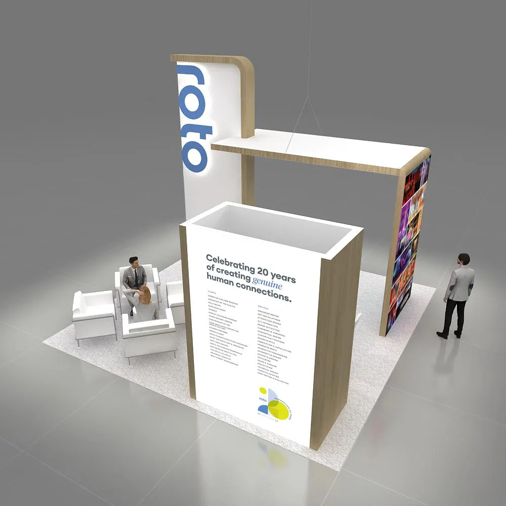 Top View - 20x20 Booth Design - YRLE2020 14 Top View - 20x20 Booth Design - YRLE2020 14
