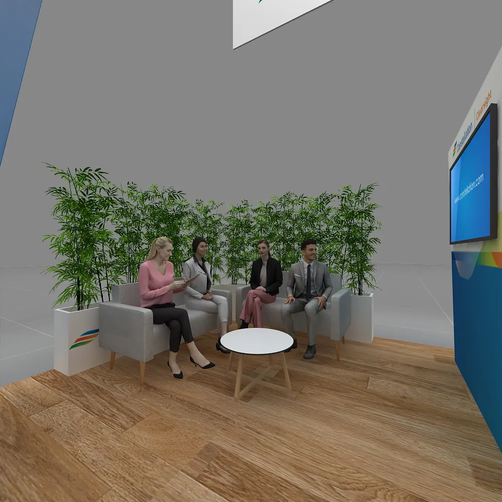 Seating Area - 20x20 Booth Rental Design - YRLU2020 119