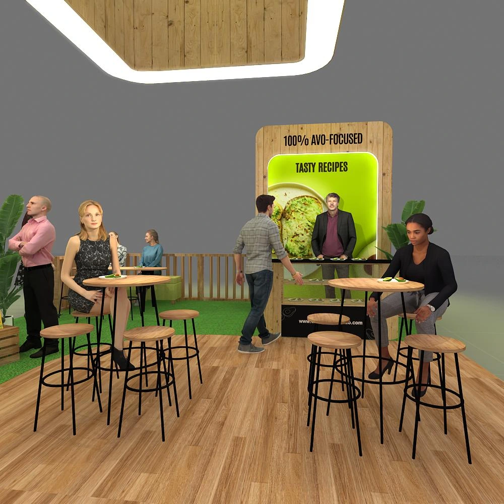 Demo Area – BRLU2020 39: Stunning 20x20 Custom Trade Show Exhibit Rental Experience
