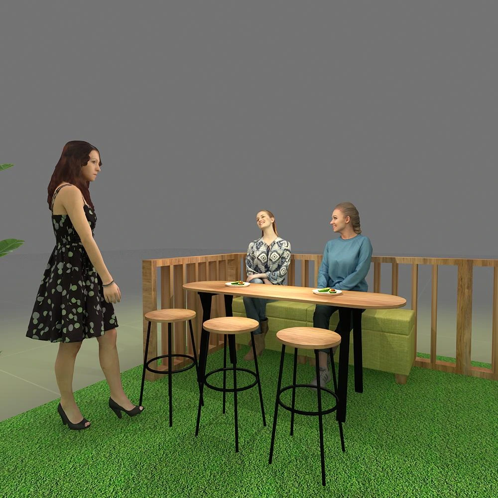 Sitting Area – BRLU2020 39: Interactive 20x20 Trade Show Exhibit Design