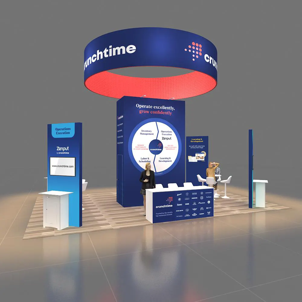 Side View - 20x30 Booth Rentals GRLU2030 90