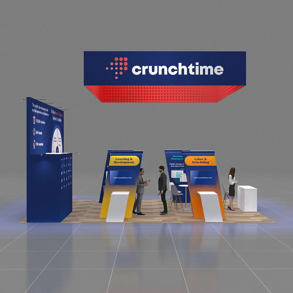 Side View YRLU2030 21 - 20x30 Exhibit Booth Design