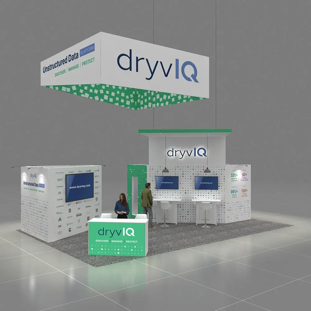 Front View - 20x30 Trade Show Booth Rentals YRLU2030 97
