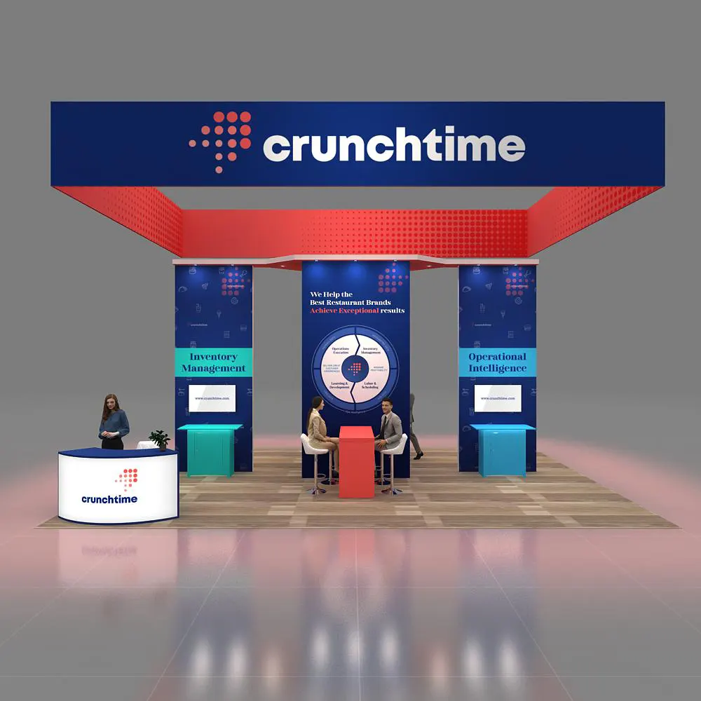 Front View - 20x30 Trade Show Booth Rentals YRLU2030 43