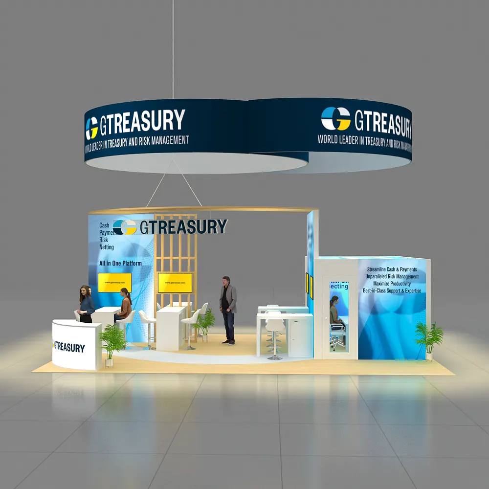 Side View - 20x30 Trade Show Booth Design YRLU2030 88