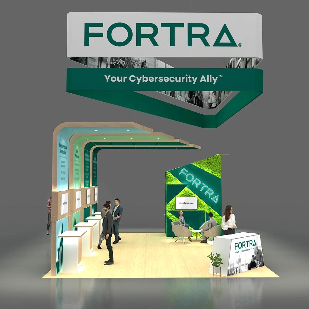Side View - 20x30 Booth Design BRLU2030 95