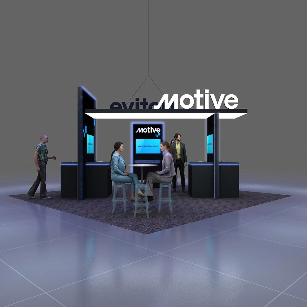 Front View - 20x20 Booth Design - YRLU2020 05