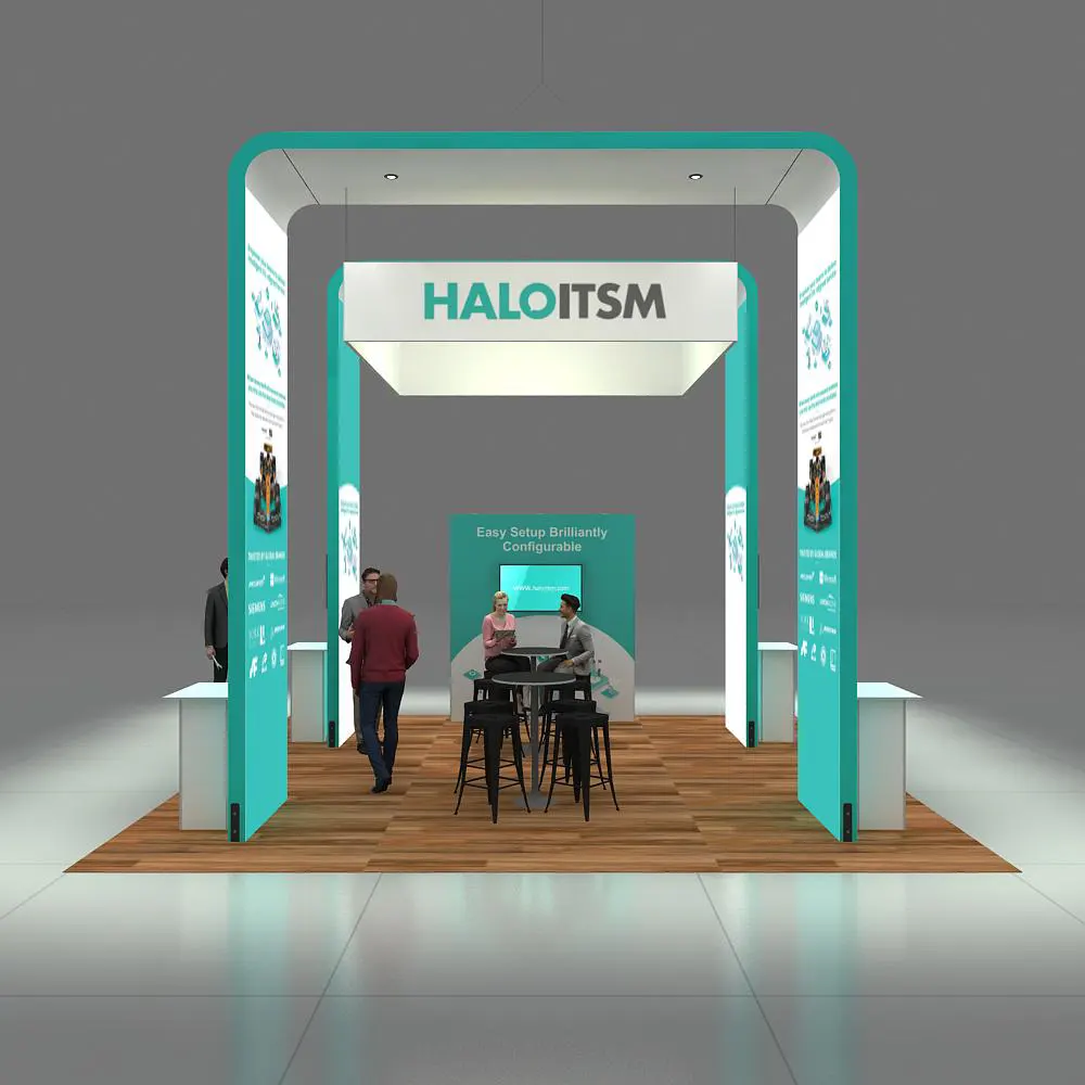 Front View - 20x20 Booth Design - GRLU2020 43