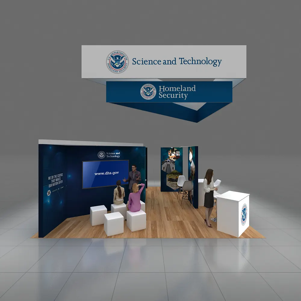 Side View - 20x20 Booth Rental Design - YRLU2020 177