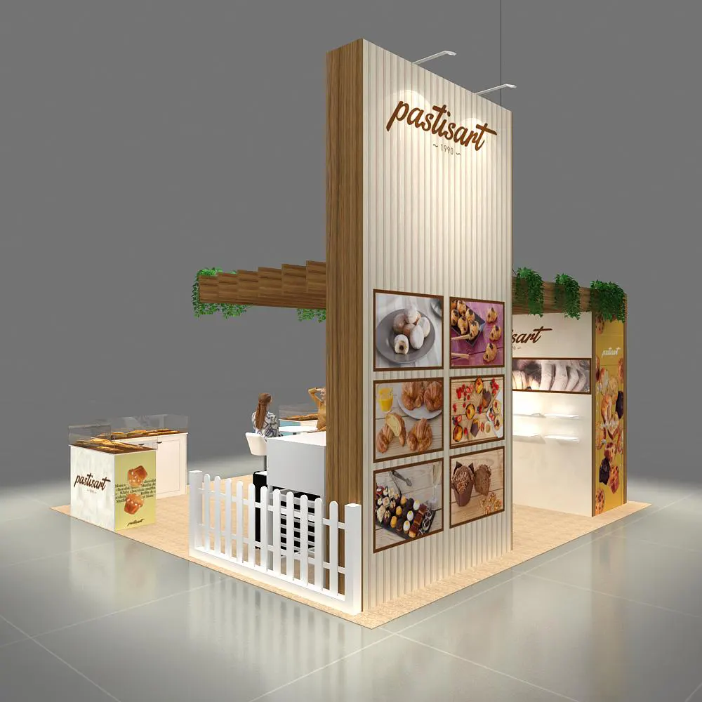 Back Side View - 20x20 Booth Design - YRLU2020 180 Back Side View - 20x20 Booth Design - YRLU2020 180