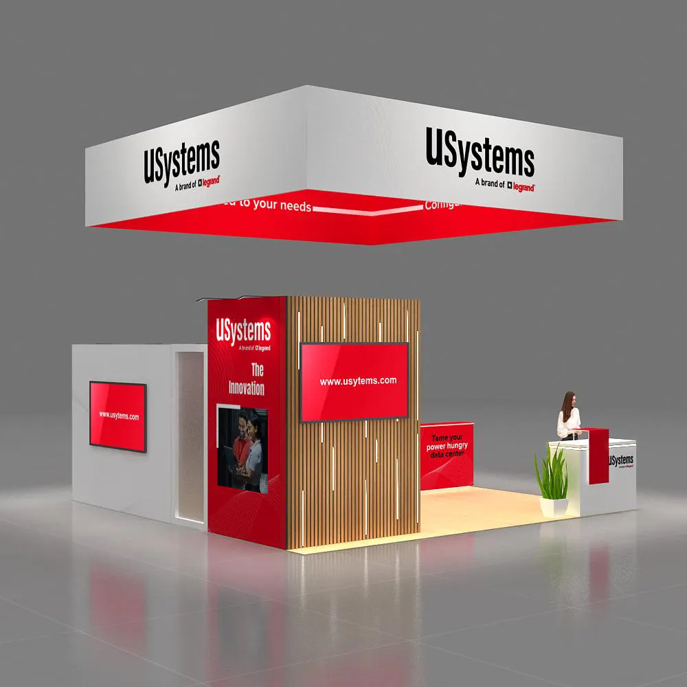 Back Side View - 20x20 Exhibit Design - YRH2020 06