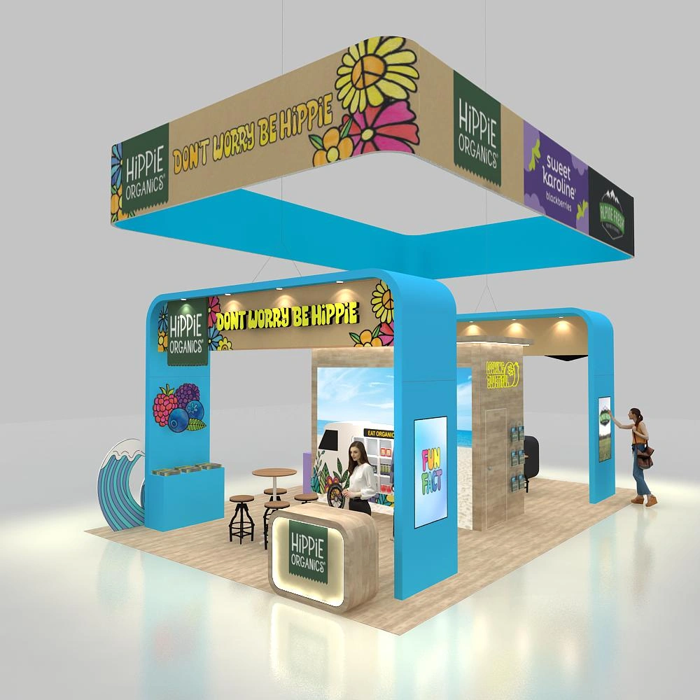 Side View (2) - BRLU2030 13: 20x30 Trade show booth Design