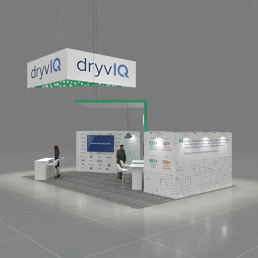 Side View : 20x30 Trade Show Booth Design YRLU2030 97