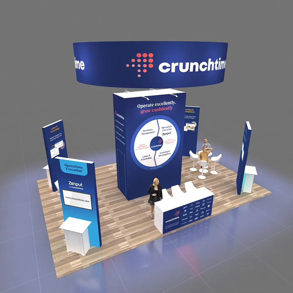 Top View - 20x30 Booth Design GRLU2030 90 Top View - 20x30 Booth Design GRLU2030 90