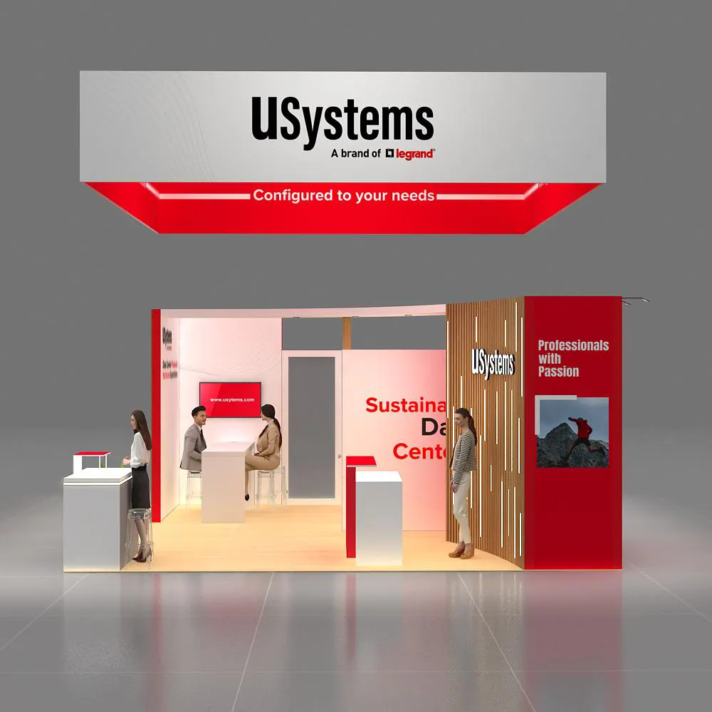 Side View - 20x20 Booth Rental Design - YRH2020 06 Side View - 20x20 Booth Rental Design - YRH2020 06