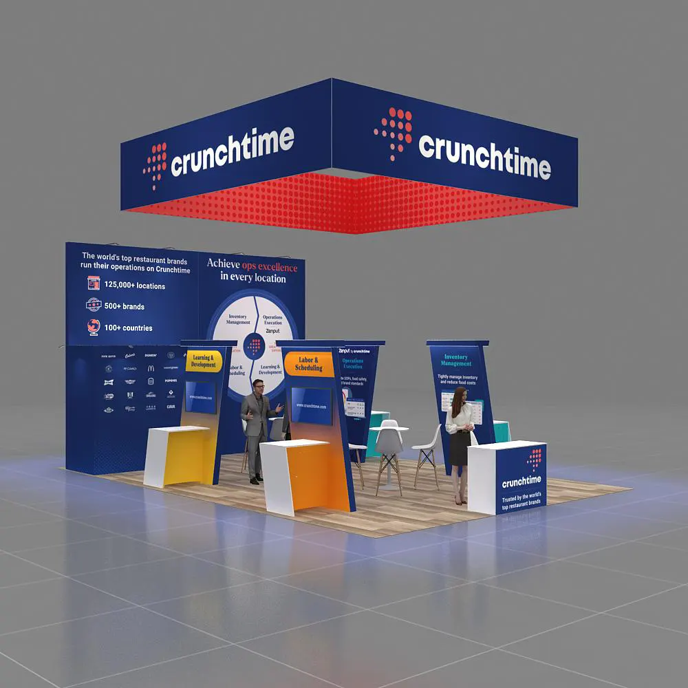 Side View (2) YRLU2030 21 - 20x30 Exhibit Booth Rentals